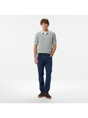 Nautica Erkek Mavi Slim Fit Denim Pantolon