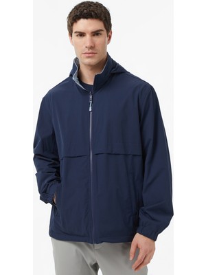 Nautica Erkek Lacivert Regular Fit Dik Yaka Çift Taraflı Su Itici Mont
