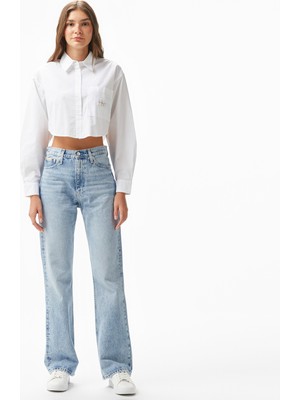 Calvin Klein Jeans Kadın Mavi Pantolon