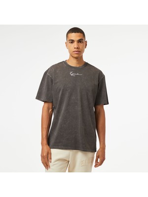 Karl Kani Sml. Sign. Washed Heavy Jersey Skull Erkek Gri T-Shirt