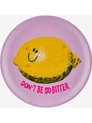 Gift Company Sarı Mango Ağacı Dont Be So Bitter Dekoratif Tabak 15X2X15 cm