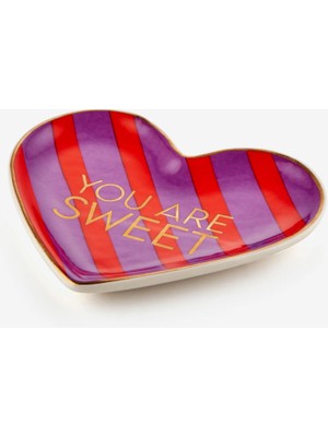 Gift Company Mor Porselen You Are Sweet Dekoratif Tabak 11,5X1X10 cm