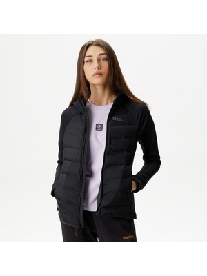 Jack Wolfskin Tasman Down Hybrid Kadın Siyah Mont