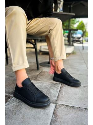 Chekich CH979 - Santoni Crt Spor Erkek Ayakkabı Sıyah