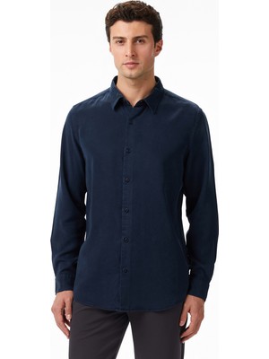 Nautica Erkek Lacivert Classic Fit Gömlek