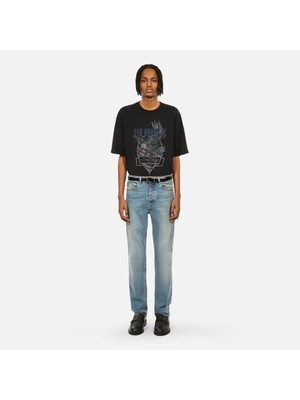 The Kooples Erkek Siyah Baskılı T-Shırt