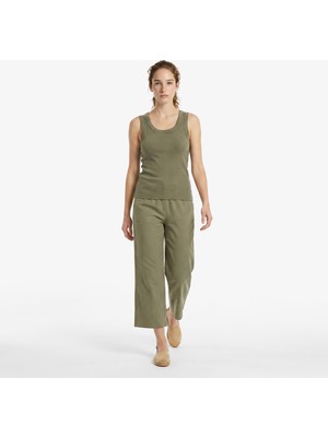 Nautica Kadın Yeşil Regular Fit Pantolon