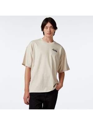 Karl Kani Woven Sign. Heavy Jersey Boxy Diner Erkek Krem Rengi T-Shirt