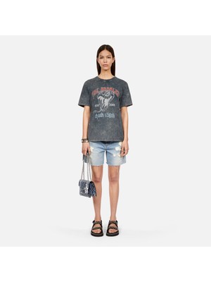 The Kooples Kadın Gri Baskılı T-Shırt