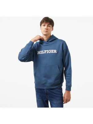 Tommy Hilfiger Erkek Mavi Sweatshirt