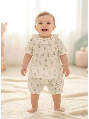 Tiffany Baby Bebek Spring Theme Müslin Şort Yeşil 57141