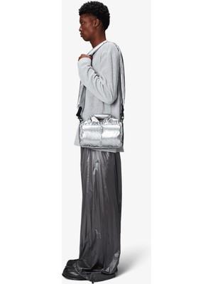 Rains Nyssa Puffer Duffel Crossbody Mini W3 Unisex Gri Omuz Çantası