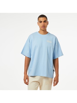 Karl Kani Woven Sign. Heavy Jersey Boxy Diner Erkek Mavi T-Shirt