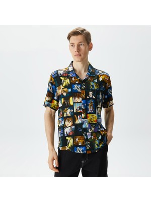 Huf Screenshots Resort Shirt Erkek Renkli Gömlek