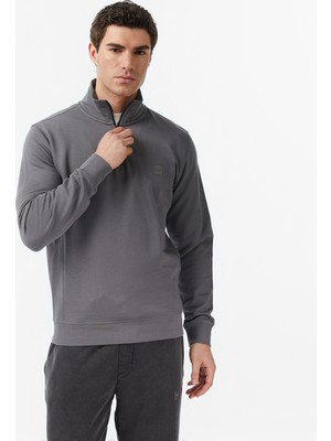 Boss Zetrust Erkek Gri Sweatshirt