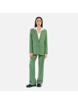 The Kooples Kadın Straıght Fıt Yeşil Blazer Ceket