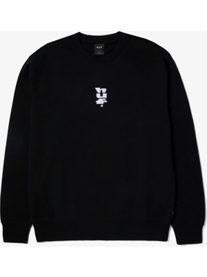 Huf Set Megablast Crewneck Erkek Siyah Sweatshirt