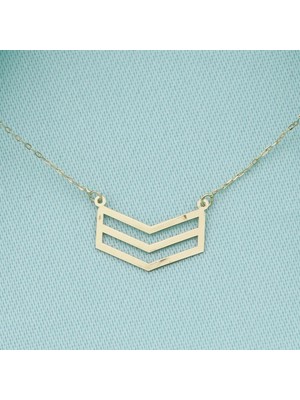 İryum Çavuş Amblemi 14K Altın Kolye  4N37034