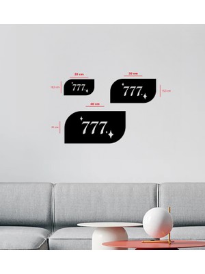 To Design Lab 777 Şans Temalı Dekoratif Tablo