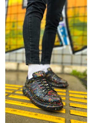 Chekich CH254 - Cst Pittura Erkek Ayakkabı 498 Sarı / Mavı / Kırmızı Splush