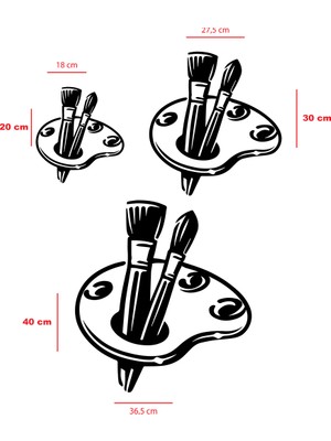 To Design Lab Palet ve Fırça Ressam Temalı Dekoratif Tablo