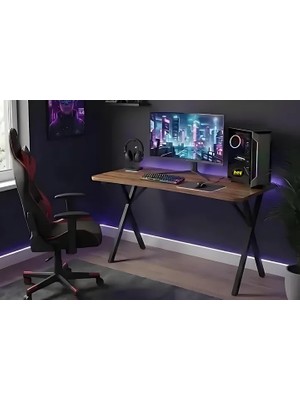 Vivense Gaming Oyuncu Masası, Ceviz Siyah, 120 cm