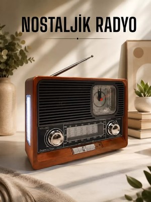 Ronanna Nostaljik Radyo Usb,aux ve Sd Kart Girişli Bluetooth Bağlantılı