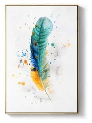 Vivense Boho Tüy Motifli Kanvas Tablo, Desen 4