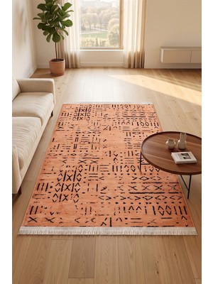 Halı Special Vera Hardal Kaymaz Taban Geometrik Pamuklu Yıkanabilir Salon Mutfak Oturma Odası Modern Kilim