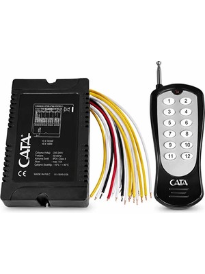 Cata 10’lu Aydınlatma Kumandası Uzaktan Kumandalı 20 Metre 10X1000W