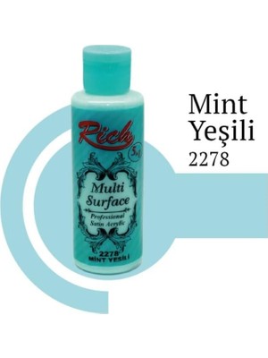 Erdo Ticaret Rich Multi Surface 2278 Mint Yeşili Akrilik Boya 120 cc