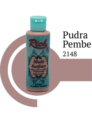 Erdo Ticaret Rich Multi Surface 2148 Pudra Pembe Akrilik Boya 120 cc