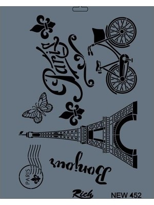 Erdo Ticaret Rich New Seri N-452 Stencil 35X25 cm