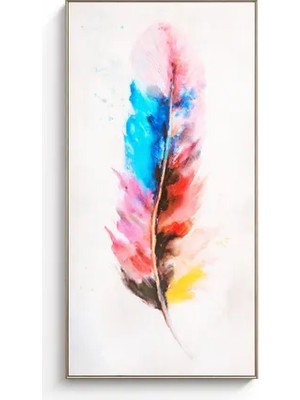 Vivense Boho Tüy Motifli Kanvas Tablo, Desen 3
