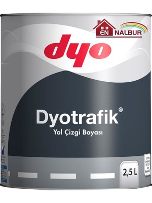 Erdo Ticaret Dyo Trafik Yol Çizgi Boyası 2,5 Litre Beyaz