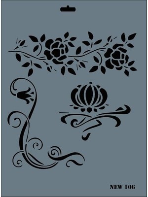 Erdo Ticaret Rich New Seri N-106 Stencil 35X25 cm