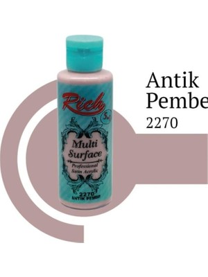 Erdo Ticaret Rich Multi Surface 2270 Antik Pembe Akrilik Boya 120 cc