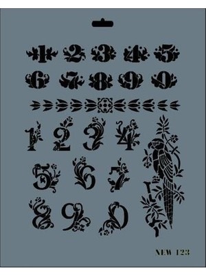 Erdo Ticaret Rich New Seri N-123 Stencil 35X25 cm