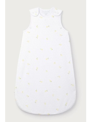 The White Company Organik Pamuklu Limon Desenli Bebek Uyku Tulumu