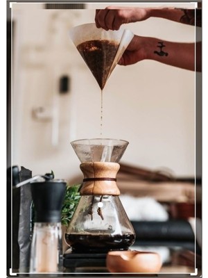 Empressco 800ML Filtre Kahve Demliği, Şık ve Kullanışlı Chemex Dripper