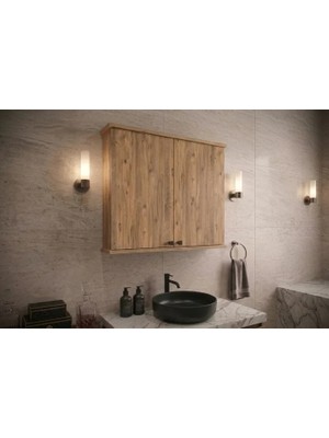 Vivense Ruda Banyo Dolabı, Atlantik Çam, Iki Kapaklı