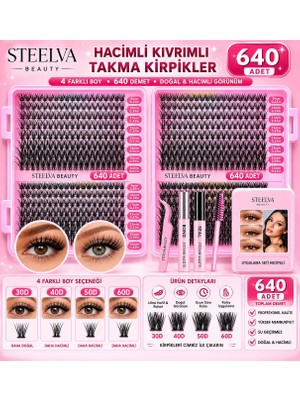 Steelva 640 Adet Kirpik Seti