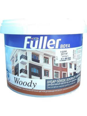 Erdo Ticaret Füller Woody Su Bazlı Şeffaf Vernik 2,5 Litre
