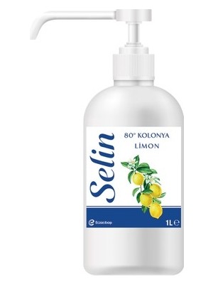 TeknoKapsül Selin Limon Kolonyası 1 Lt Sprey 80° Alkol Içeriği ile Ferahlatıcı Limon