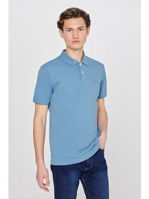 Lee Erkek Mavi Polo Yaka Polo Tişört
