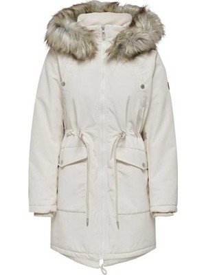 Only Kadın Kürklü Kapüşonlu Parka Mont - 15322159