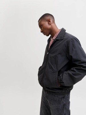 Jack & Jones Black Erkek Jjbaxter Contrast Collar Jacket Model Kodu: 12289181BLACK