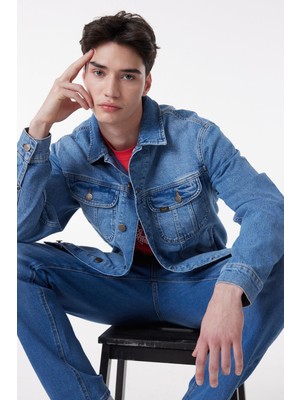 Lee Regular Fit Rahat Kesim Esnek Rider Jean Ceket