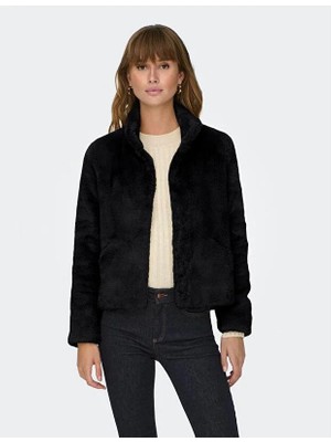Only Onlnewvıda Faux Fur Jacket cc Otw Siyah