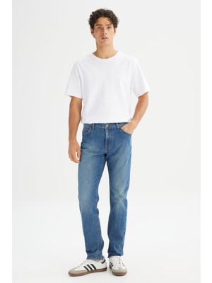 Lee Mavi Erkek Slim Fit Denim Pantolon L70100029HD Koyu Mavi Denim Pantolo